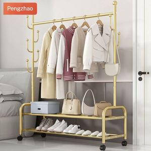 <span class=keywords><strong>Porte</strong></span>-manteau en métal facile à assembler, support à vêtements en fer et acier pour la maison, l'extérieur, l'hôtel ou le hall - Product Image 2