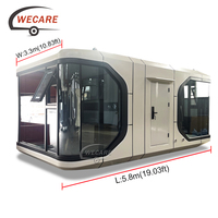 WECARE Solution clé en main Maison préfabriquée Mini maison Capsule Apple Maison capsule spatiale avec équipement auxiliaire