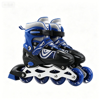 Patins à roulettes en ligne Xingsu pour garçons et filles, style artistique, adaptés aux débutants, taille réglable, roues en PVC lumineuses, modèle unique