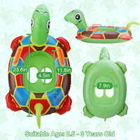 Anneau de natation gonflable en forme de tortue pour bébé, flotteur de natation en PVC