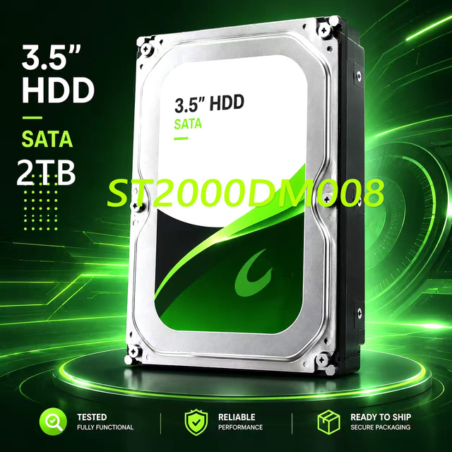ST2000DM008 hard drive 2TB SATA 7200RPM 3.5 INCH Internal HDD for Computer Desktop PC Laptop Storage computer accessories NAS