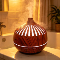 Diffuseur d'huiles essentielles 250 ml en gros, humidificateur, autonomie 8-16h, lumière LED 3 couleurs pour bureau, certifié FCC CE ROHS