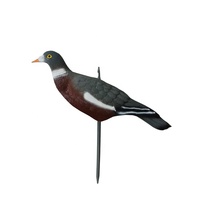 Décoration de jardin en plastique réaliste de luxe durable pour la chasse, leurre de pigeon à demi-coquille, accessoires de chasse
