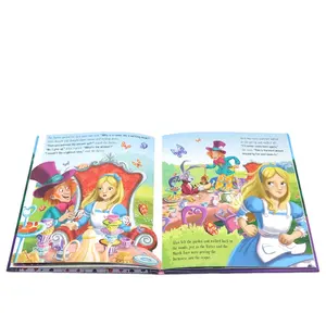 Interesante bebé libro de servicio de impresión de los niños de tapa dura de tarjeta editorial historia libro para niños
