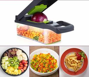 In the Trend 22 in 1 Eco-Friendly Stainless Steel Manual <b>Multifunctional</b> <b>Vegetable</b> <b>Cutter</b> Handheld Onion Chopper - Product Image 4