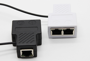 Adaptador divisor de red RJ45, interfaz LAN, conector de enchufe Ethernet, extensor 8P8C, conexión simultánea a Internet para Cat6, Cat7 - Product Image 3