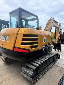 Mini-excavatrice Sany 60 en bon état, 6 tonnes, mini-excavatrice d'occasion de marque chinoise d'origine, Sany SY60C, excavatrice Sany d'occasion - Product Image 4
