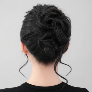 2 pezzi di lusso nero con laccine per capelli rialzate con onda nera accessori per lo Styling dei capelli - Product Image 1