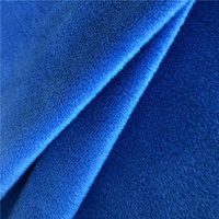 Tissu en peluche minky 100 % polyester super doux tricoté chaîne, ignifuge et respirant pour jouets, oreillers et rembourrages pour filles