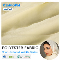 Tissu en mousseline de polyester léger et respirant à motif écossais froissé NMZ pour écharpes, chemises, jupes et robes d'été – Commande en gros