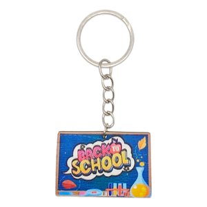 Customizable Wood Keychains with Printable Digital Photos Perfect Back-to-School Souvenirs for Students