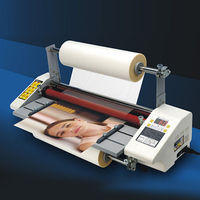 Machine à Plastifier Électrique Professionnelle à Rouleaux Chauds et Froids 220V/110V 350mm A4 A3