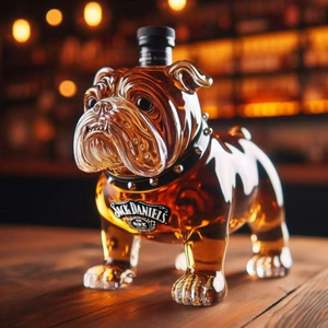 Rõ ràng trong suốt Glass Dog Shape Decanter độc đáo và thú vị <span class=keywords><strong>Whisky</strong></span> chai cho <span class=keywords><strong>whisky</strong></span> - Product Image 2