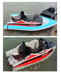 RUSHWAVE Perahu Mini Kecepatan Tinggi Bertenaga Listrik, Perahu <span class=keywords><strong>Kart</strong></span> Listrik, Jet Ski dengan Baterai Lithium untuk Hiburan Air, Berselancar untuk Penyelam - Product Image 4