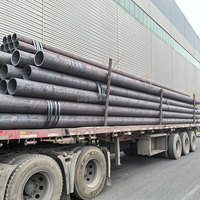 Grand stock de tuyaux en acier soudés API 5L B ERW SAW, diamètre extérieur 114mm-762mm, longueur 12000mm, revêtement FBE, extrémité biseautée, tuyau de conduite en acier au carbone