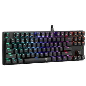 T-DAGGER Bora T-TGK315 LED RGB, retroiluminación inalámbrica con cable, Teclado mecánico para juegos