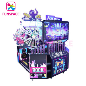 Đồng tiền hoạt động trong nhà trò chơi giải trí máy video Arcade trò chơi máy âm nhạc trống - Product Image 3