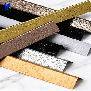 Profilé en aluminium pour finition d'angle, bande décorative en métal en forme de L pour carrelage - Product Image 5