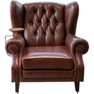 Sedia sigaro olio cera classica retrò americana tigre sedia 1919 padrino divano singolo per Cigar Bar stile metà secolo - Product Image 5