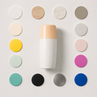 Flacon roll-on vide en plastique PP de 50 ml pour déodorant, huiles essentielles et parfum, avec bille lisse