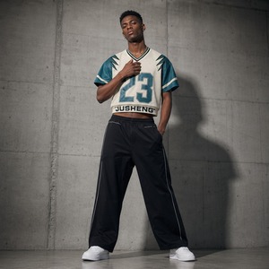 Maillot de football rétro personnalisé pour homme, impression par transfert thermique, coupe ample, polyester, vente en gros - Product Image 2
