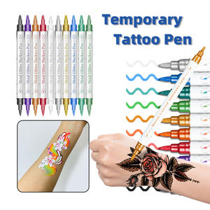 Professionale tatuaggi temporanei marcatori fabbrica commercio all'ingrosso del tatuaggio pennarelli per la pelle pittura di Body Art per la festa di natale - Product Image 2