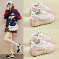 Nouvelles Chaussures de Course à Lacets pour Femmes Forrest Gump KS095 Printemps 2026, Semelle Épaisse et Souple, Rehaussantes, pour Étudiantes