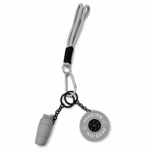 Porte-clés mousqueton Passion avec pendentif lesté et breloque shaker, en plastique et métal, léger, accessoire de mode - Product Image 1