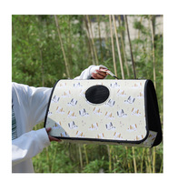 Sac à main Portable pour chat, porte-animal de compagnie en plein air respirant, sac de transport pour petit chien et chat approuvé par la compagnie aérienne.
