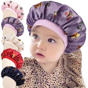 Lovely New Kids Girls Baby Beanie Slouch Satén Gorros para dormir Gorros suaves Gorro de satén de seda - Product Image 1