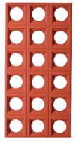 Composant de cloison double face en brique creuse PU, panneau mural imitation, décoration artistique imperméable pour escalier extérieur de villa moderne