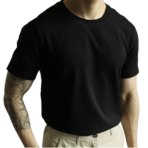 Tejido de Doble Cara 100% <span class=keywords><strong>Algodón</strong></span> <span class=keywords><strong>Supima</strong></span> 50S con Amoníaco para Camisetas de Hombre 190gsm Patrón 3D Manga Corta Corte Regular Ecológico - Product Image 5
