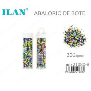Ilan Abalorio De Bote 30G circa, perline multicolori per artigianato e creazione di gioielli - Product Image 1