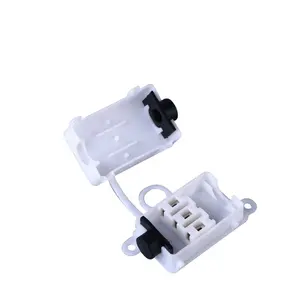 HY644 Small IP44 3 Way 3 pin Terminal Block Connection Box Outdoor Lighting Plastic Waterproof Electrical Junction Box