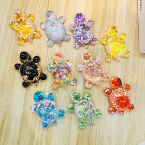 Colorful Turtle Macaron Giant Cute Milk Bean Acrylic Eco-friendly Promotional Toy Children's Plastic Key Chains