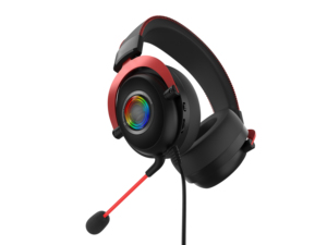หูฟังเกมมิ่งแบบมีสาย RGB ขนาด 40 มม. ความหน่วงต่ำ พร้อมไมโครโฟน รับประกัน 1 ปี สำหรับ PS4/PS5/PC/Switch ใช้สำหรับเล่นเกมกีฬาและบิน - Product Image 2