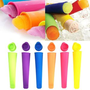 Food-Grade Silicone Popsicle Molds with Lids, DIY Handheld Ice Pop <b>Maker</b>, Creative Ice <b>Cream</b> and Frozen Dessert Mold - Product Image 1