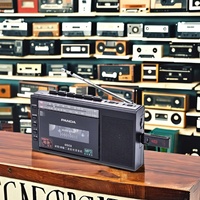 Lecteur de cassette radio multifonctionnel élégant et classique PANDA, AM/FM, USB, MP3, microphone intégré, enregistreur de cassette, 3,5 mm