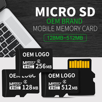 Tarjeta de Memoria Flash con Chip Original al 100% de Capacidad Completa, 128 MB, 256 MB, 512 MB, Mini Tarjeta TF SD, Logotipo Personalizado, Micro Memorias, Tarjeta SD