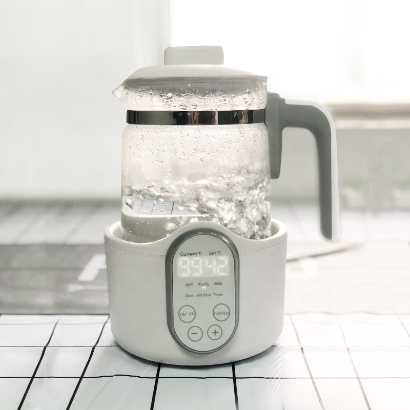Baby-Milchkocher mit Temperaturkontrolle, Elektrischer Teekessel & Wasserkocher mit Warmhaltefunktion, 1,2L Glastopf für Babynahrung| Alibaba.com