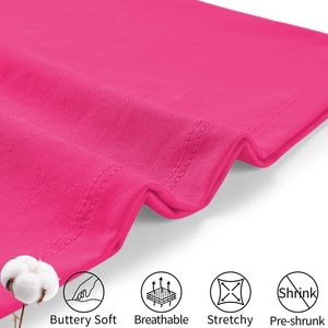 Débardeur rose uni pour filles, sans manches, respirant, décontracté, léger, pour le printemps et l'été - Product Image 5