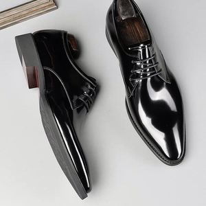 Zapatos Oxford de Hombre Hechos a Mano de Alta Calidad, de Cuero Vacuno, Estilo Elevador, para Ocasiones Formales y de Negocios, Otoño, Impermeables - Product Image 5