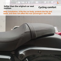 Coussin de siège et dossier de moto haute résistance, imperméable, résistant à l'huile et respirant pour Flash 300S QJ300-12R
