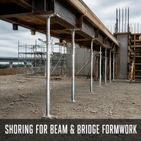 Produits Tendances 2026 Nouveautés Étais de Coffrage en Béton à Réglage Rapide Fileté, Étais de Construction Robustes en Acier Acrow