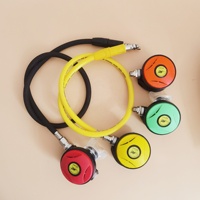 Modèle 126 pour Diving : Régulateur de deuxième étage en silicone et acier inoxydable, avec tuyau basse pression pour octopus primaire/secondaire