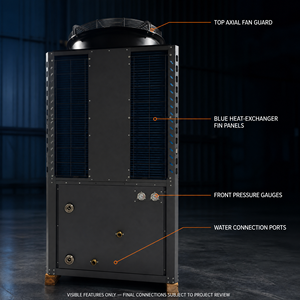 Pompe à chaleur intelligente à double source personnalisée avec récupération de chaleur et économie d'énergie de 50 % pour climatiseur industriel Krs-3800vch/sn2- - Product Image 3