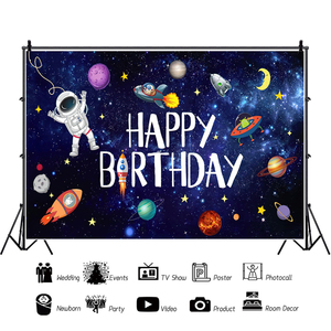 Fondo <span class=keywords><strong>de</strong></span> fotografía <span class=keywords><strong>de</strong></span> <span class=keywords><strong>feliz</strong></span> <span class=keywords><strong>cumpleaños</strong></span> del espacio exterior astronauta cohete telón <span class=keywords><strong>de</strong></span> fondo Banner foto <span class=keywords><strong>de</strong></span> fondo para <span class=keywords><strong>cumpleaños</strong></span> <span class=keywords><strong>de</strong></span> niños - Product Image 4