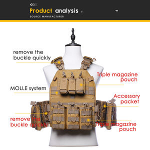 Chaleco Táctico ARTEX Transpirable con Sistema Molle de Liberación Rápida, Ligero, para Caza, Seguridad, Deportes, Correr, Personalizable - Product Image 3