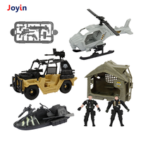 Ensemble de jeu d'assaut amphibie Opérations Hélicoptère Camion militaire Véhicules et tentes, Sous-marin, Unités des forces spéciales Soldats pour Bo