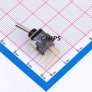 B12AV Toggle Switch Through hole Component (THT) Switch Single Pole Double Throw 500000 28V 28V - Product Image 1